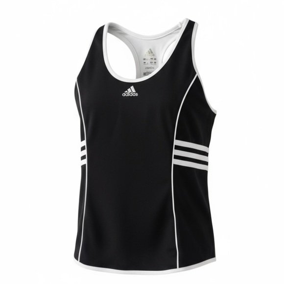 adidas Other - adidas Black and White Climacool Athletic Racerback Tank Top with Built in Bra